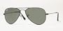 Ray Ban Sunglasses RB3044 Aviator Small Metal L2848 Black/Crystal Green, 52mm