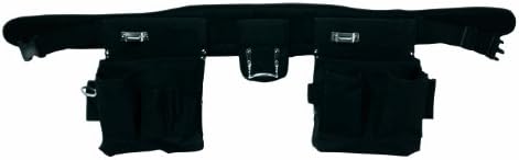 Genau Gear 4225 Contractor Multi-Pocket Tool Apron for Small Tools with Individual Hammer Holder, Medium/Large Waist, Black