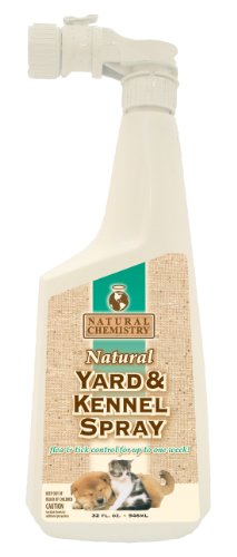 Natural Yard and Kennel Flea and Tick Spray for Dogs - 32-Ounce