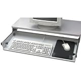 Buddy Products Articulating Keyboard Drawer with Mouse Platform, 12.5 x 30 Inches, Platinum (9651-32)