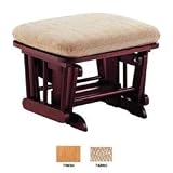 Glider Ottoman - Pecan Finish/Jerkyl Beige Fabric