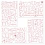 Basic Grey 2 Scoops Die-Cut Chip Stickers, Letters 112 Per Package