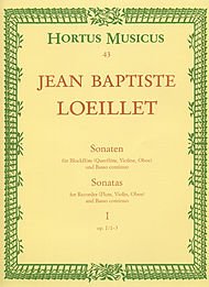 B&auml;renreiter Verlag Sonaten f&uuml;r Blockfl&ouml;te und Basso continuo. Heft 1. Sonatas for Recorder and Basso continuo 1