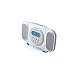 Memorex MC7100 Clock Radio CD Player White