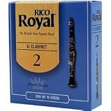 Rico Royal Eb Clarinet Reeds, Strength 2.0, 10-pack