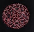 Dusty Rose Hair Net Crocheted Hair Bun Cover- MEDIUM