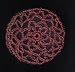 Dusty Rose Hair Net Crocheted Hair Bun Cover- LARGE