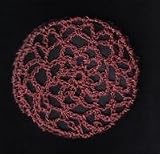 Dusty Rose Hair Net Crocheted Hair Bun Cover- MEDIUM