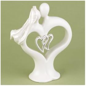 Hortense B. Hewitt Kissing Couple Cake Top - White (5.75")