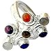 Sterling Silver Mens Ring with Gemstone Handmade Indian Jewelry (nrng202)