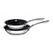 Raymond Blanc by Anolon Stainless Steel Non-Stick French Skillet Frying Pan Twin Pack, 20 cm & 24 cm
