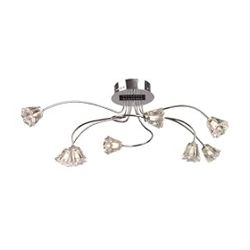 Stellar Eight Light Mounted Ceiling Lamp by 
