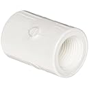 Spears 435 Series PVC Pipe Fitting, Adapter, Schedule 40, White, 2-1/2" Socket x NPT Female