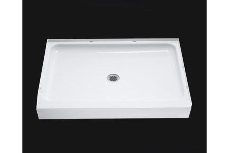 Sterling/Vikrell Ensemble 48-Inch Shower Base, White, High Gloss #72121100-0