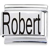Body Candy Italian Charms Laser NAMEPLATE - Robert