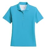 NEW Outer Banks - Ladies Egyptian Diamond Knit Sport Shirt Turquoise-2XL