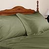 1200 Thread Count Olympic Queen Size 4pc Bed Sheet Set 100% Egyptian Cotton Deep Pocket 1200 TC Solid Sage-Green - By The Sheet & Duvet Store