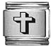 Clearly Charming Cross Laser Italian Charm