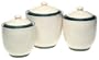 Pfaltzgraff Ocean Breeze 3-Piece Stoneware Sealed Canister Set