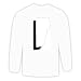Search : Long Sleeve T-shirt with map, outline, state, 