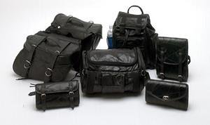 7 Pc Leather Motorcycle Luggage