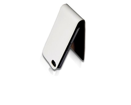 Buy Here Click Here High Quality Flip Leather Case Cover for Apple iPhone 4 4G 4S AT&T and Verizon White