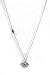 Juicy Couture Jewelry Banner Heart Crystal Necklace Silver