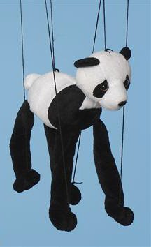 Childrens Toyshop  Toys : Bear (Panda Bear) Small Marionette (B340)