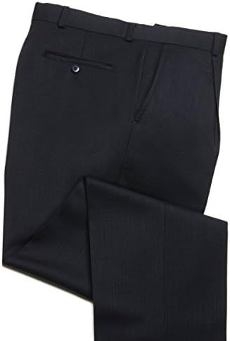 Knightsbridge Super 100's Wool Stretch Gabardine Men's Dress Pants, 1 Pleat