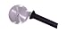 Rada Cutlery Pizza Cutter, Made in USA, Dishwasher Safe Black Handle
