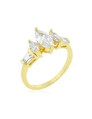 Marquise Triplet Engagement Ring