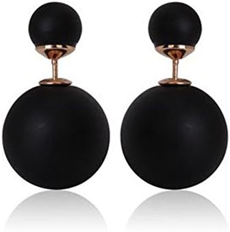 Earrings Double Side Shining Pearl Stud Earrings Big Pearl Earrings Women