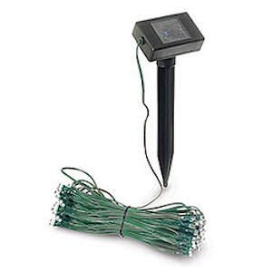 102 LED SOLAR CHRISTMAS LIGHT STRAND, RED GREEN - 25.5 FT. by 