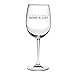 Bitch a Little Wine a Lot - Funny Wine Glass Gift for Her - 19 oz Large Etched Luminarc Wine Glass