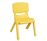 Ecr4kids 11" Resin Chair - Yellow
