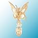 24k Gold Fairy with Ribbon Night Light - Clear Swarovski Crystal