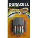 Duracell Pre Charged Rechargeable Nimh Batteries Combo, one charger, 4 AA and 4 AAA batteries