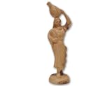 Olive Wood Lady At The Well Statue.