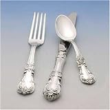 Reed & Barton Burgundy Sterling Salad Fork Olivewood