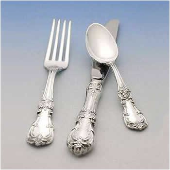 Reed & Barton Burgundy Sterling Salad Fork Olivewood