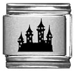 Clearly Charming Castle Laser Italian Charm