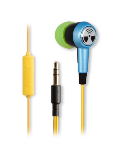 Earpollution EP-OZ-MIC-BLU/LIM Ozone EarBuds with Microphone - Retail Packaging - Blue/Lime Earpollution EP-OZ-MIC-BLU/LIM Ozone EarBuds with Microphone - Retail Packaging - Blue/Lime