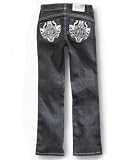 House of Dereon Girls Fleur Pocket Jeans