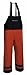 Grundens Balder 504 Bib Pant - Orange/Black - Medium