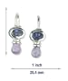 Sterling Silver, Amethyst and Iolite Earrings