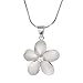 Olive N Figs Sterling Silver 30mm Flower Pendant title=