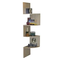 4D Concepts Corner Spacesaver Bookcase, Maple