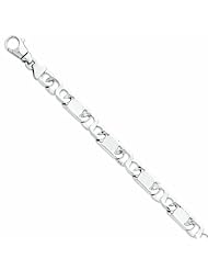 Genuine 14K Yellow Gold Wg 10.6Mm Polished Fancy Link Bracelet 8.5 Inches 100% Satisfaction Guaranteed.