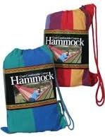 One-Person Cotton Hammock, 1-pc Random Style (250lb Weight Limit)