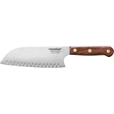 LamsonSharp Kullenschliff Santoku Knife with Rosewood Handle - 7